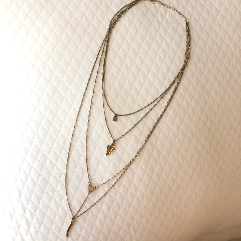 Gold layered necklace